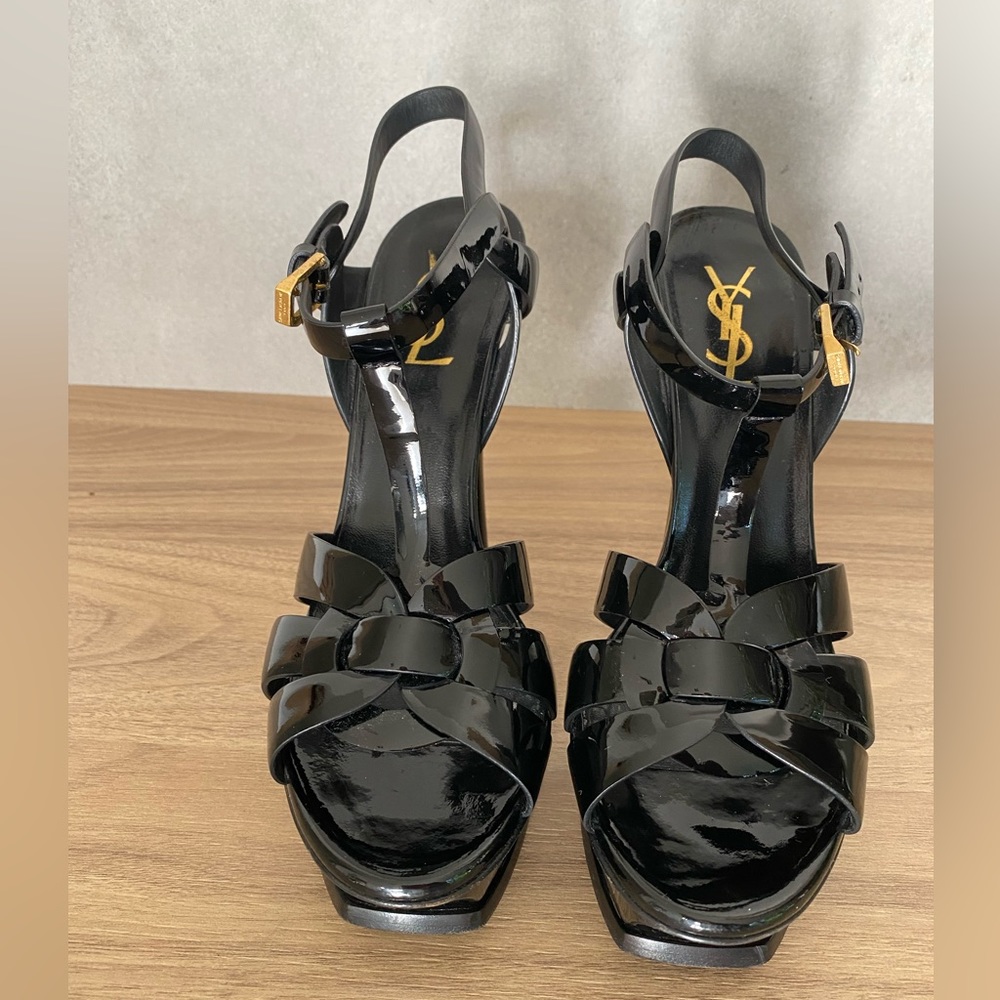YSL tribute platform sandals size 38.5
